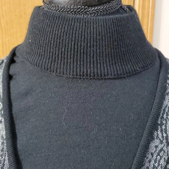 Lennie for Nina Leonard knit dress w attached fringe vest new with tags - Picture 5 of 9